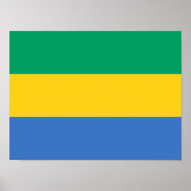 Poster Gabão Flag (Frente)