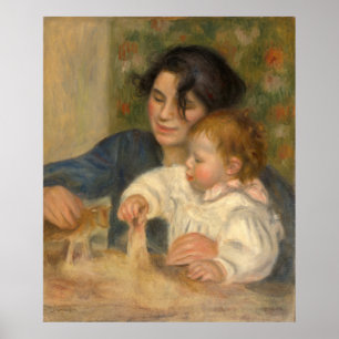 Póster Gabrielle e Jean por Pierre-auguste Renoir