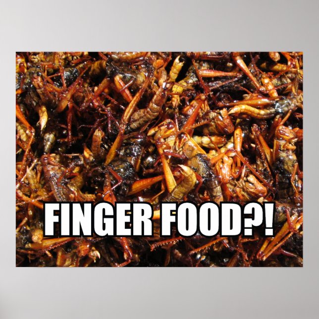 Poster Gafanhoto Frito (Takkataen Thot) Comida Asiática (Frente)