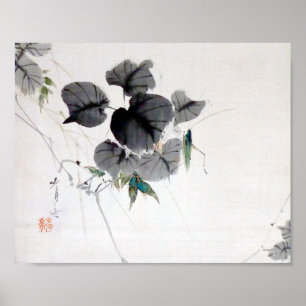 Poster Gafanhoto na Folha de Kudzu, Watanabe Seitei