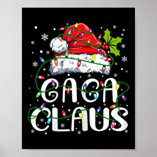 Poster Gaga Claus Christmas Santa Hat Matando Família Xma