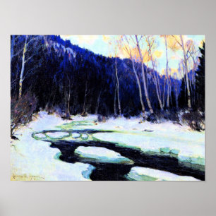 Poster Gagnon - River Thaw, belas artes