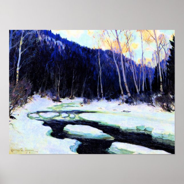 Poster Gagnon - River Thaw, belas artes (Frente)