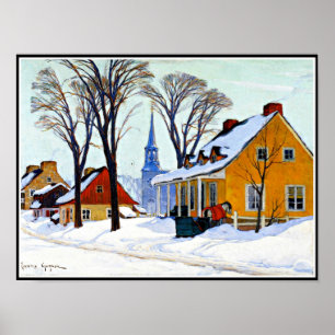 Poster Gagnon - Winter Morning, Baie Santo Paul