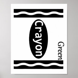 Poster Gaiado verde para o dia das bruxas Crianças Menina