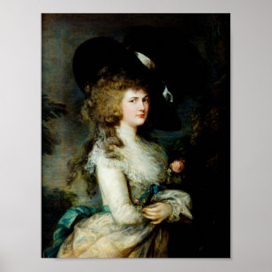 Poster Gainsborough: Retrato da Georgiana