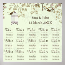 gaiola verde floral de aves, aves adoráveis