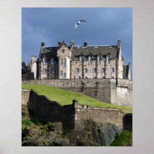 Póster gaivota do castelo de Edimburgo