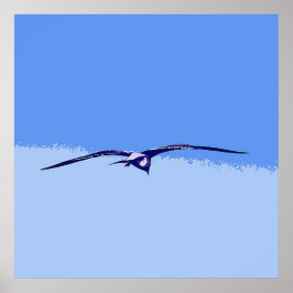 Póster Gaivota Marítima Em Voo