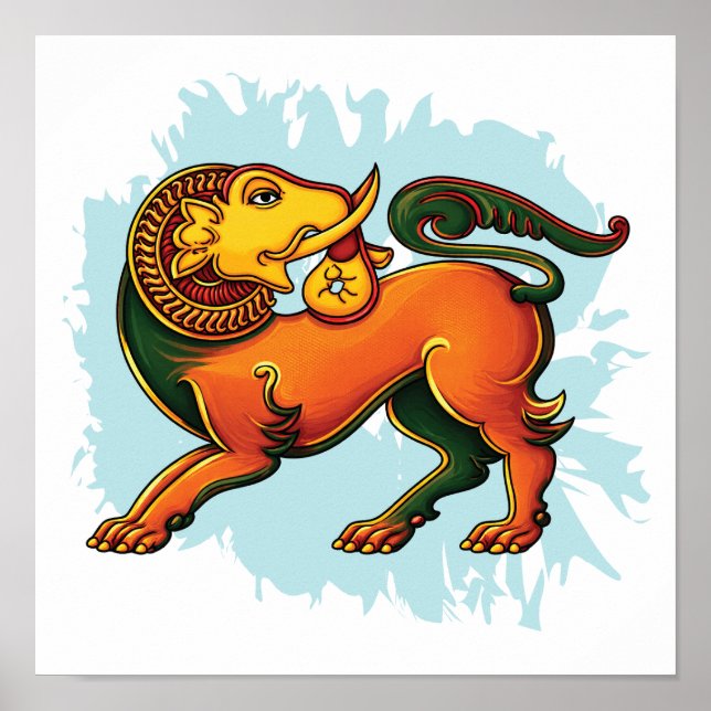 Poster Gajasinha – Mythical Guardian of Strength (Frente)