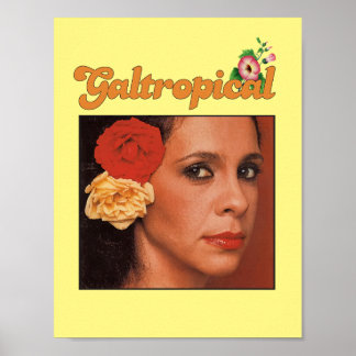Poster Gal Costa Galtropical Rosa Vintage Girl
