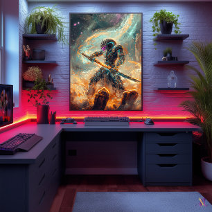 Poster Galactic Ronin – A Lâmina Cósmica