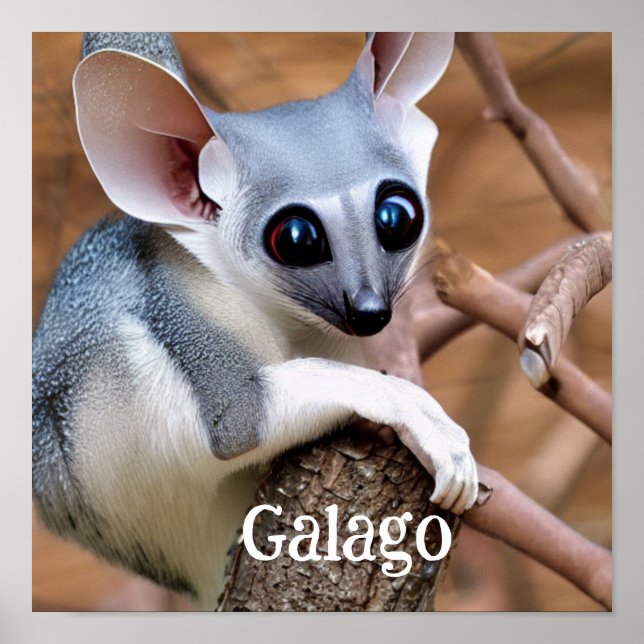 Poster Galago aka Bush Baby (Frente)