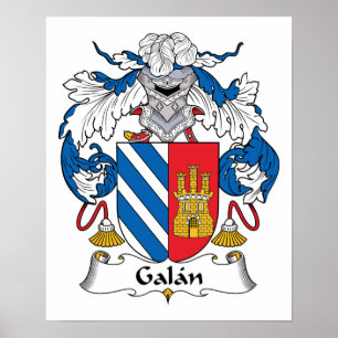 Poster Galan Family Crest