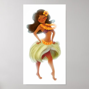 Póster galão havaiano