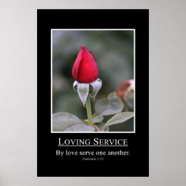 Poster Galatians 5:13 Serve others with love