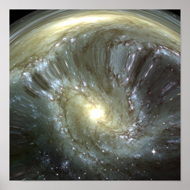 Póster Galáxia alterada Digitalmente (Frente)