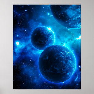 Poster Galáxia Azul