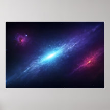 Galáxia Azul Vibrante Supernova Espaço Exterior