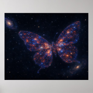 Poster Galáxia Borboleta Celestial