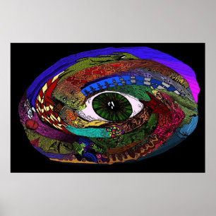 Póster Galáxia da urdidura da mente