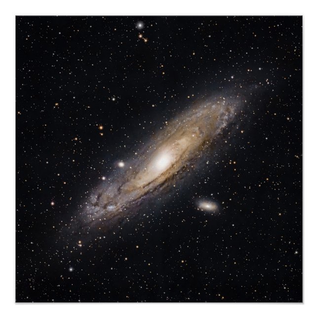 Póster Galáxia de Andrômeda | Fotografia Espacial (Frente)