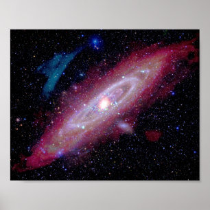 Poster Galáxia de Andrômeda Messier 31 Imagem Composta