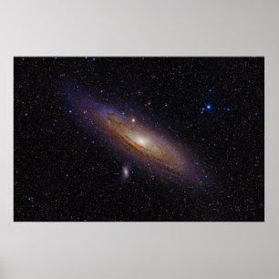 Poster Galáxia de Andrômeda tomada com Filtro Hidrogên