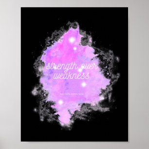 Poster Galáxia De Resistência Por Fraqueza - Sensibilizaç
