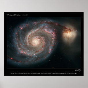 Poster Galáxia do redemoinho M51