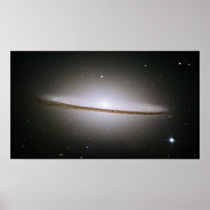 Póster Galáxia do Sombrero (telescópio de Hubble)