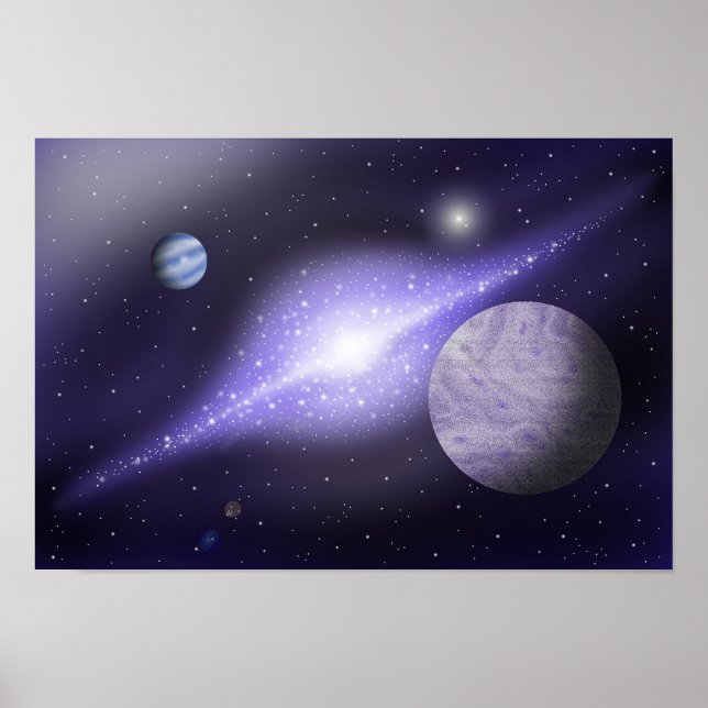 Poster Galáxia enorme. Harmonia do Espaço Profundo (Frente)