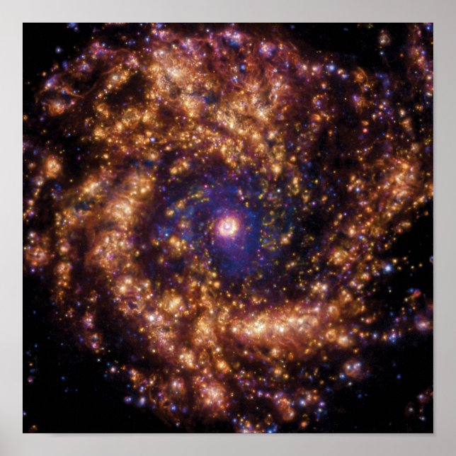 Poster Galáxia ESO Espiral Starburst Messier 61 (Frente)