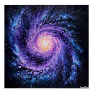 Póster Galáxia espiral