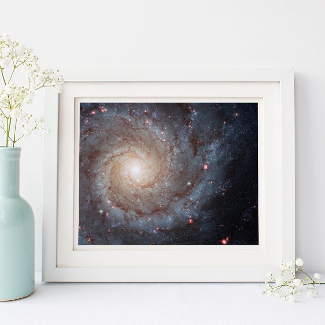 Poster Galáxia Espiral M74 10x8 (Spiral Galaxy M74 10x8 Poster)