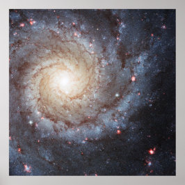 Poster Galáxia Espiral Messier 74 (M74) | NGC 628 | Hubbl