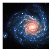 Galáxia espiral NGC1232 e imagem do espaço Little 