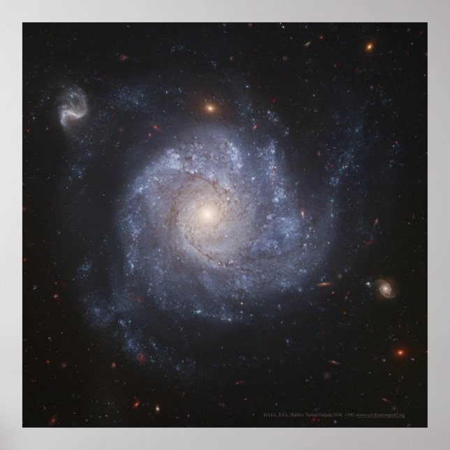 Poster Galáxia Espiral NGC 1309 12x12 (11x11) (Frente)