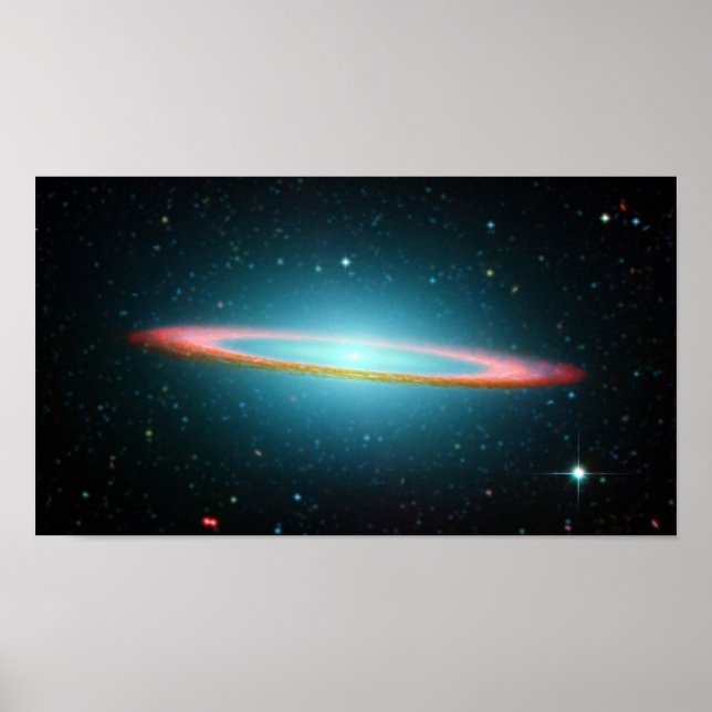 Poster Galáxia espiral sombrero NGC 4594 (Frente)