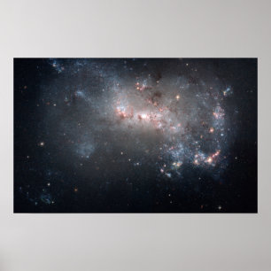 Póster Galáxia irregular NGC 4449 do anão de Magellanic