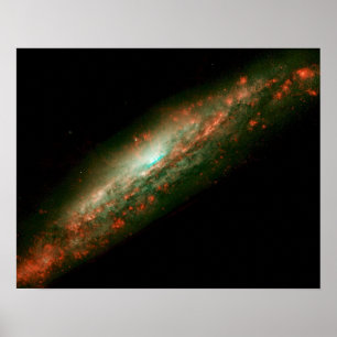 Póster Galáxia NGC 3079