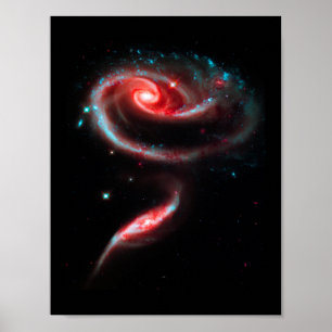 Poster Galáxia Rosa Vermelha