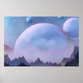 Poster Galáxia, Universo, Estrelas, Espaço Exterior