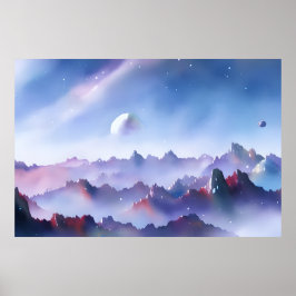 Poster Galáxia, Universo, Estrelas, Espaço Exterior