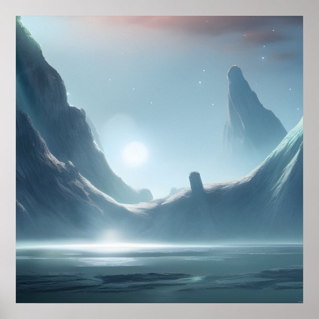 Poster Galáxia, Universo, Estrelas, Espaço Exterior (Frente)