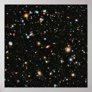 Poster Galáxias do Campo Ultra Profundo do Hubble da NASA