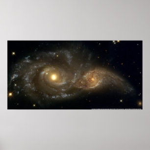 Póster Galáxias NGC 2207 & IC 2163