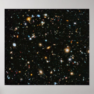 Poster Galáxias ultra profundas do campo da NASA Hubble