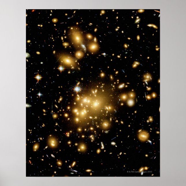 Póster Galaxy Cluster Abell 1689 (Frente)