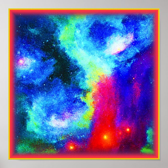 Poster Galaxy Nebula Design. Comprar Agora (Frente)